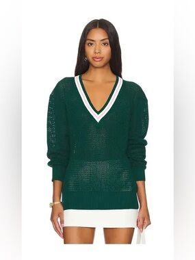 Varley Hadley Forest Lightweight Knit Sweater Size M
